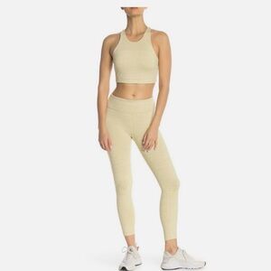Outdoor Voices TechSweat 7/8 Legging - Heathered Yellow